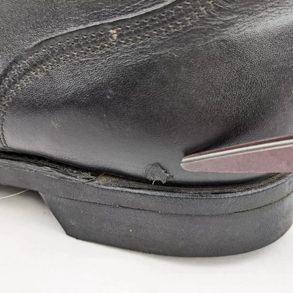 Vintage 1983 / 75 Black Combat Boot Size 9 1/2 9.5 Steel Toe 1-90 Army Military - Picture 10 of 10